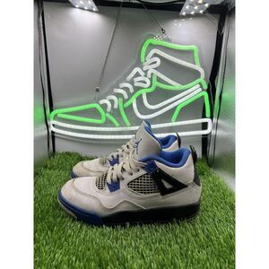 Jordan 4 Retro PS Motorsports Size 13.5C White Game Royal Black